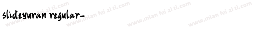 slideyuran regular字体转换